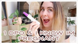 1 DPO amp I KNOW IM PREGNANT 13 WEEK PREGNANCY SYMPTOM UPDATE [upl. by Mossolb]