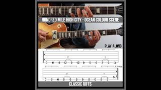 Hundred Mile High City TAB  Classic Guitar Riffs  Ocean Colour Scene [upl. by Bellda]