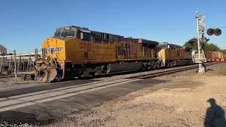 Union Pacific Manifest Outside Navasota TX  111224 [upl. by Eiramlatsyrc366]