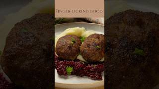 Homemade Meat Patties with Mashed Potatoes and Warm Beets – A Classic Dinner [upl. by Fayth]