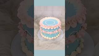 Rose Nozzle Cake Decoration।।easy decoration ideas।। Simple cake design [upl. by Acsirp]