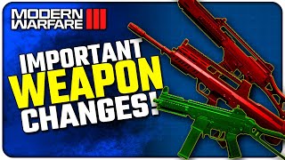 The First MWIII Weapon Balance Update is Here  Assault Rifle Nerfs amp SMG Buffs [upl. by Ginnifer184]