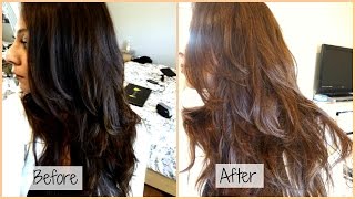 How I Dye My Hair From Black to Chocolate Ash Brown at Home [upl. by Samp]