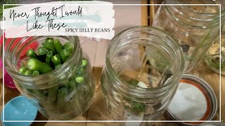 Spicy Dilly Beans Recipe  Canning Green Beans [upl. by Odlavso]