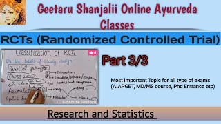 RCTS  Randomized Controlled Trial based on Study Design Research  Geetaru Shanjalii  Part 33 [upl. by Eibbob212]