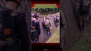 TNI GREBEK MARKAS KKB tni bravo kkb papua siap55 abdinegara shortvideo [upl. by Linders]