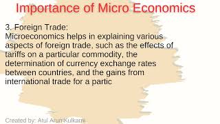 13 Importance of Micro Economics [upl. by Zerimar]