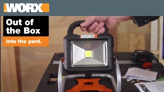 WORX 20V LED Light  Out of the Box [upl. by Kalikow]