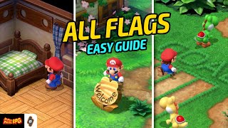 EASY GUIDE All hidden flag locations in Super Mario RPG Remake [upl. by Rabi]