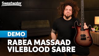 Rabea Massaad Demos his Ernie Ball Signature Guitar [upl. by Ahsemed]