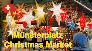 🎄 Münsterplatz Christmas Market 🇨🇭 [upl. by Lauralee256]