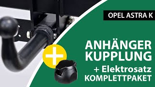 Anhängerkupplung abnehmbar OPEL ASTRA K  AUTOHAK Komplettsatz  Montage von Rameder [upl. by Ingrim676]