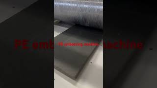 PE embossing machine embosser woodworking [upl. by Oloap]