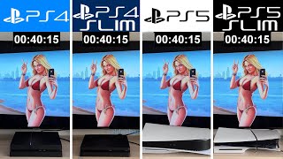 PS5 slim VS PS5 fat VS PS4 slim VS PS4 fat  GTA 5 [upl. by Adnic]