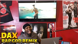 DAX “RAP GOD” REMIX ONE TAKE VIDEO Reaction😲🤭🔥🔥 [upl. by Alvan]