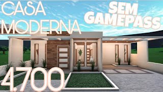 BLOXBURG  CASA MODERNA AESTHETIC NÃO PRECISA DE GAMEPASS Speedbuild  ROBLOX [upl. by Monty119]