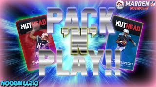 Madden Mobile 16 Pack N Play MUTHead Packs [upl. by Atsirak334]