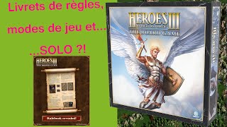 Heroes of Might and Magic 3  The Board Game Et le SOLO  Revue des modes  blabla sur le Solo [upl. by Inafit]