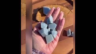 Angelite crystal freeform chunks [upl. by Bigford]