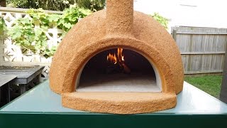 New Easy Build Pizza Oven First Lighting [upl. by Ylrahc]