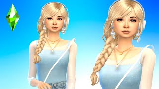 Elsa  Disneybound Frozen  Sims 4 I Create a Sim [upl. by Halfdan]