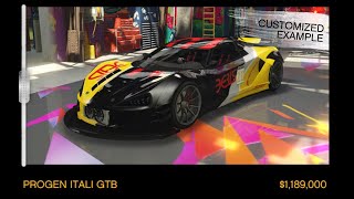 GTA Online  Progen Itali GTB  Bennys Original Motor Works [upl. by Kimitri601]