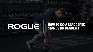 How To Do A Staggered Stance Kettlebell Deadlift [upl. by Lechar]