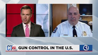 CT 21 Waterburys police chief discusses gun control [upl. by Ramedlav]