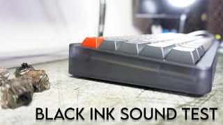 Gateron Black Ink Switch Sound Test  KBDfans D65 Keyboard [upl. by Aluap]