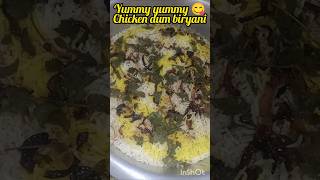 Yummy and spicy chicken dum biryani 😋👌super tasty 🤤food cooking ytshots viralshorts [upl. by Ahsino164]