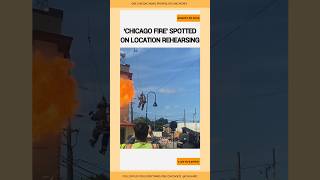 Chicago Fire Spotted on Location Rehearsing for Season 13 chicagofire [upl. by Asseniv]