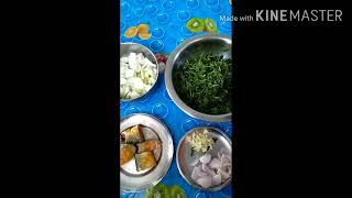 MASOR LOGOT KHUTORA HAKFish with green AmaranthRecipe Assamese food like  subscribe share [upl. by Eulalee]