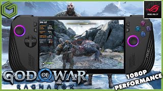 ROG Ally X  God of War Ragnarök  Performance amp Gameplay [upl. by Luiza121]