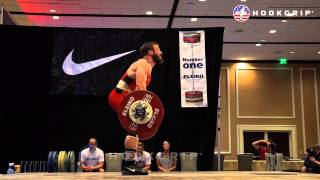 Anthony Pomponio 85  154kg Snatch  185kg Clean and Jerk  2015 USAW Nationals [upl. by Ashla]