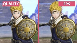 Fire Emblem Warriors – Performance vs Quality Mode Switch Frame Rate Test Graphics Comparison [upl. by Klinges]