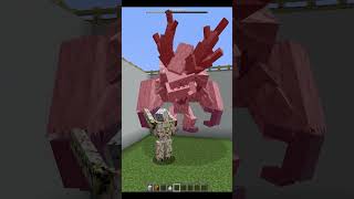 Iron Golem vs Frostmaw Ferrous Wroughtnaut Mowzies Mob  Minecraft Mob Battle Shorts [upl. by Eidnas]