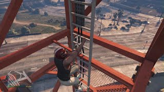 Climbing The Crane And Exploring In GTA 5 [upl. by Ryley]