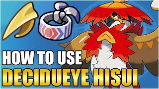 Best Decidueye Hisuian Moveset Guide  How To Use Competitive VGC Triple Arrows Pokemon Scarlet [upl. by Leirol1]