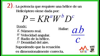 ANÁLISIS DIMENSIONAL  EJERCICIO 2  FÍSICA [upl. by Debee]