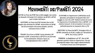 Movimenti dei Pianeti 2024 [upl. by Clawson]