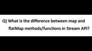 What is the difference between map and flatMap methodsfunctions in Stream API  Java 8 Feature [upl. by Sawyer]