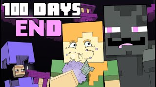 100 Days  Minecraft End [upl. by Ion]