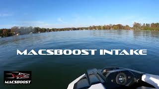 2021 Yamaha Superjet Waverunner intake comparison  MACSBOOST velocity stack intake vs stock [upl. by Hester132]