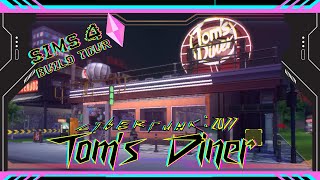 Sims 4 Build Cyberpunk 2077 Toms Diner [upl. by Elnar]