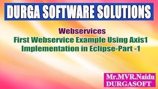 WebservicesFirst Webservice Example Using Axis1 Implementation Using Eclipse Part 1 [upl. by Falconer]