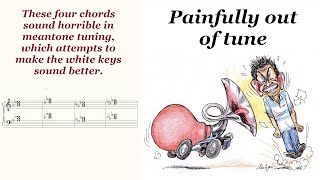 Mean tone tuning versus equal temperament [upl. by Jelks]