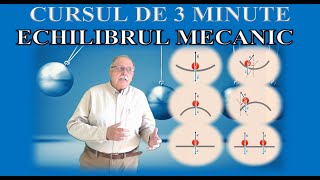 CURSUL DE 3 MINUTE MECANICĂ 27  ECHILIBRUL MECANIC [upl. by Itsirhc]