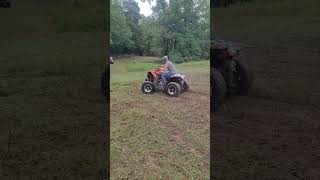 Rippin the fourwheeler redneck style 🤙 [upl. by Iztim]