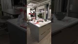 IKEA Havstorp Kitchen Brown Beige Cabinets with kitchen Island [upl. by Ygief]