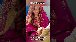 Actress Javeria Abbasi nikah cermony  wedding shorts [upl. by Giles275]